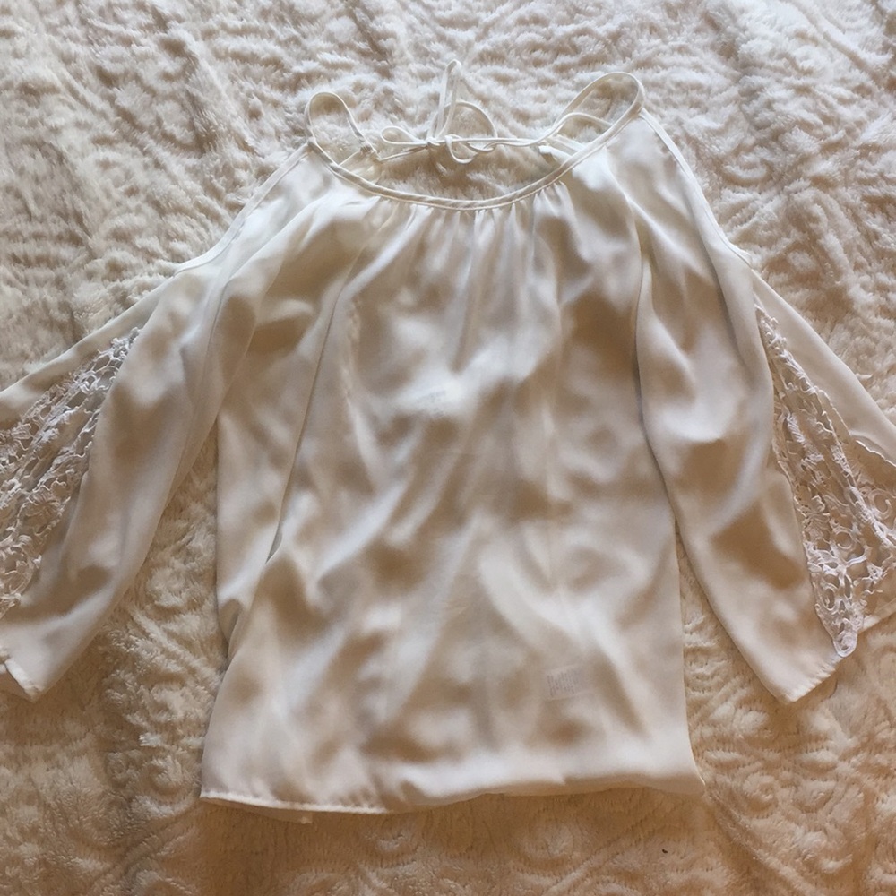 White off the shoulder top